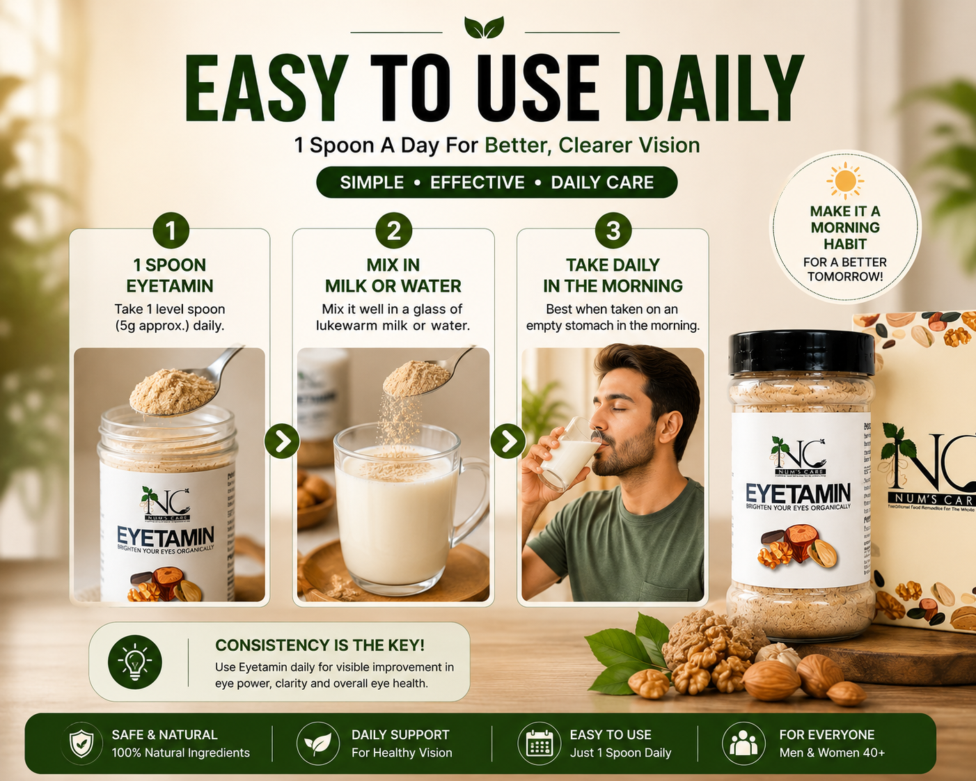 Eyetamin - Herbal Supplement for Eye Health. (350 grm)